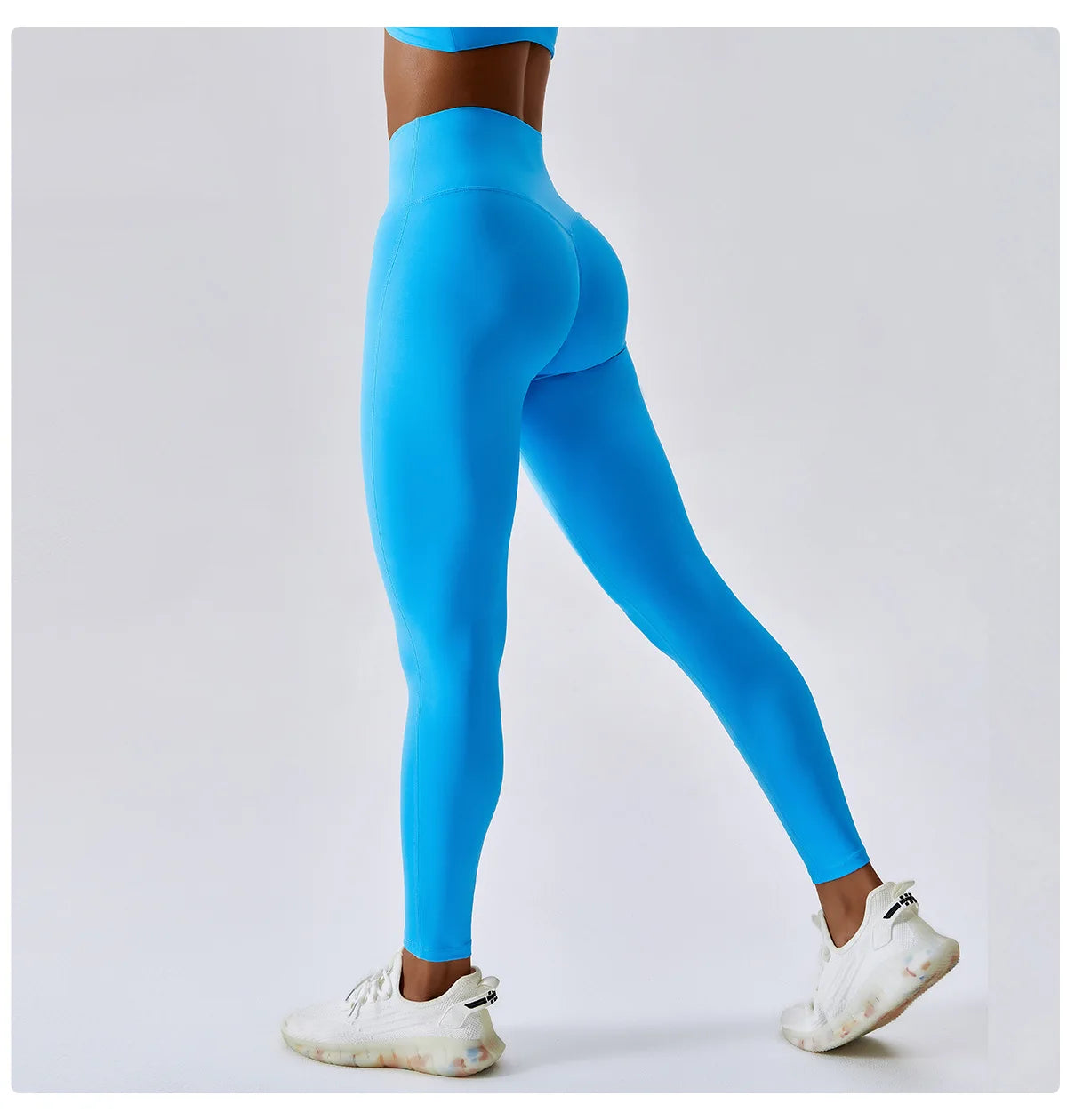 Women's Yoga Pants Nude Feeling Running Speed Dry Buttock Lifting Fitness Pants High Waist Tight Gym Push-Up Sweat Pants
