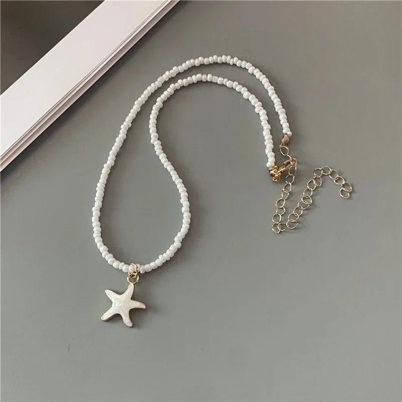 Elegant Spring Summer Necklace for Women Girls Cute Romantic Short Neck Jewelry Party Wedding Gift Fashion Pendant Accessories