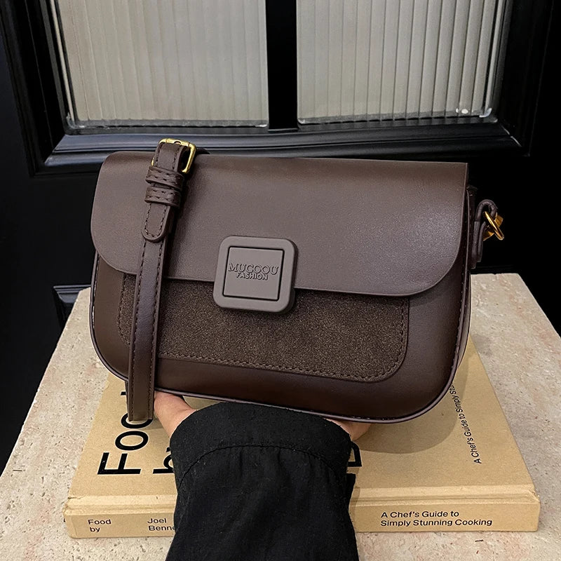 Women's Bag 2025 Autumn and Winter Simple Fashion Small Square Bag Korean Style High-Grade Fashion All-Match Casual Shoulder Bag