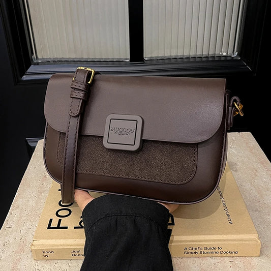 Women's Bag 2025 Autumn and Winter Simple Fashion Small Square Bag Korean Style High-Grade Fashion All-Match Casual Shoulder Bag