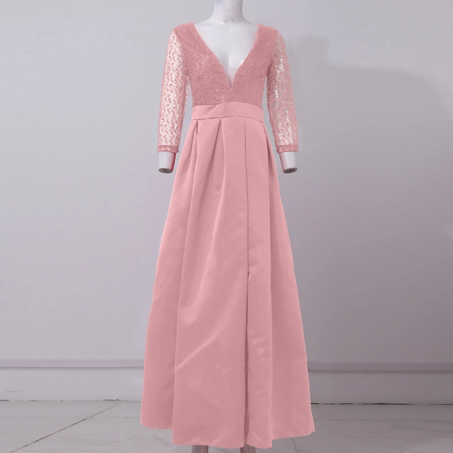 Women'S Elegant Evening Dresses Women'S Fashionable Long Dresses Trailing Evening Dresses Solid Color Floor-Length Dresses