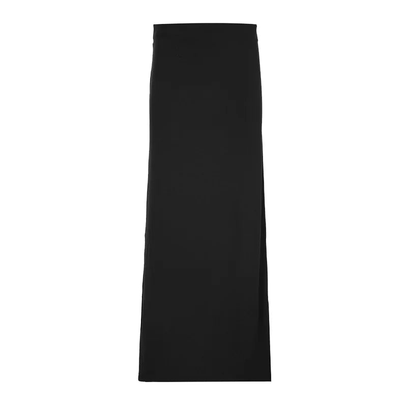 Skirts Women Long Skirt A Line Slim Bodycon Streetwear Club High Waist Sexy Elegant Splice Y2k Sheath Party Night Summer 2025