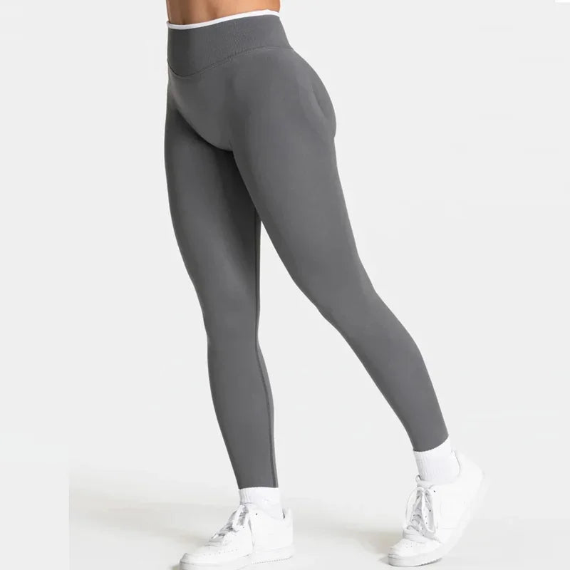 New Seamless Yoga Legging for Women Scrunch Butt Lifting Gym Legging Workout Yoga Pants Low Ribbed Waistband Sports Tights