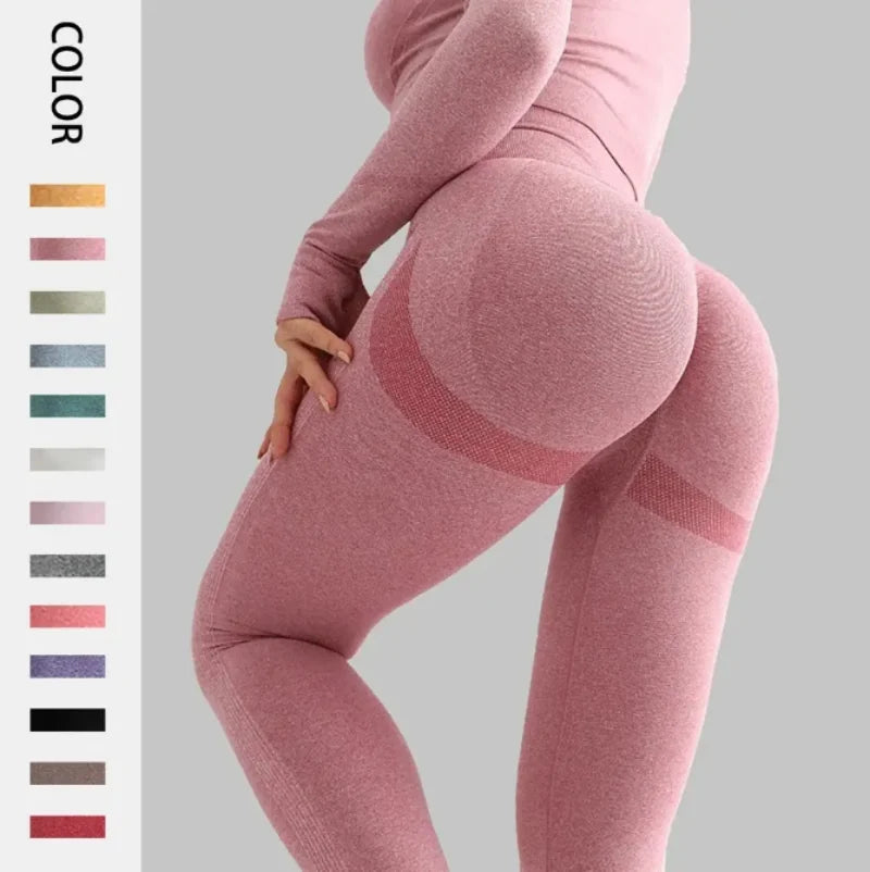 New High Waist Yoga Pants for Women - Tummy Control Leggings, Stretchy Soft Workout Running Pants, Comfortable Gym Sports Pants"