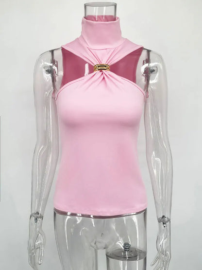 Tossy Summer Fashion Sexy Tank Top Pullover For Women Slim Off-Shoulder Patchwork Strapless Y2k Vest Top Female Cropped Top 2025