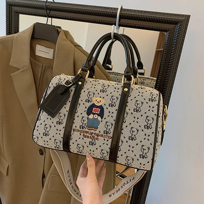 New Women Pillow Bag Large Capacity Fashion Lightweight Luggage Travel Bag Designer Retro Female Handbag Shoulder Crossbody Bags