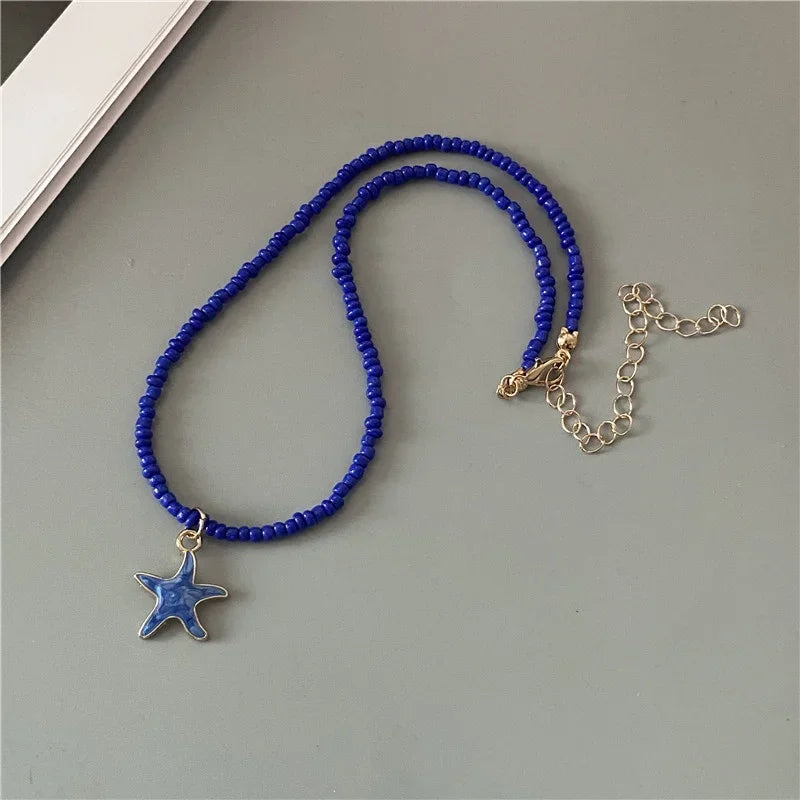 Elegant Spring Summer Necklace for Women Girls Cute Romantic Short Neck Jewelry Party Wedding Gift Fashion Pendant Accessories