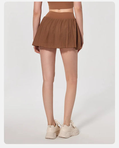 Skirts for women Naked Feel Anti-Bacterial Yoga Skirt Running Tennis Golf Workout Skirt with Built-in Shorts & Ruffle Hem