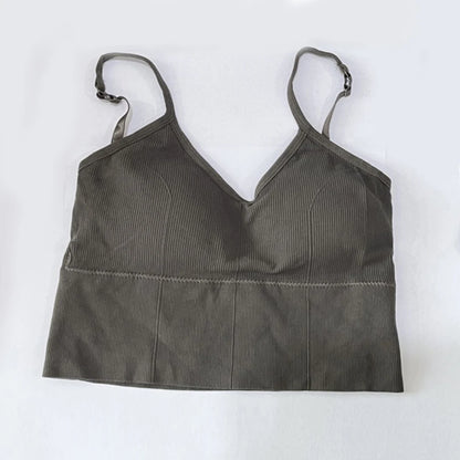 Women Sexy Tops Tube Push Up Bra Female Streetwear Sleeveless Camis Seamless Sport Lingerie Tee Crop Top Bandeau Top Tanks