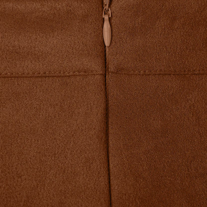 Skirts For Woman Women'S High Waist Faux Suede Side Split Short Skirt Roupas Femininas Traf Women 2024 Faldas  Mujeres New