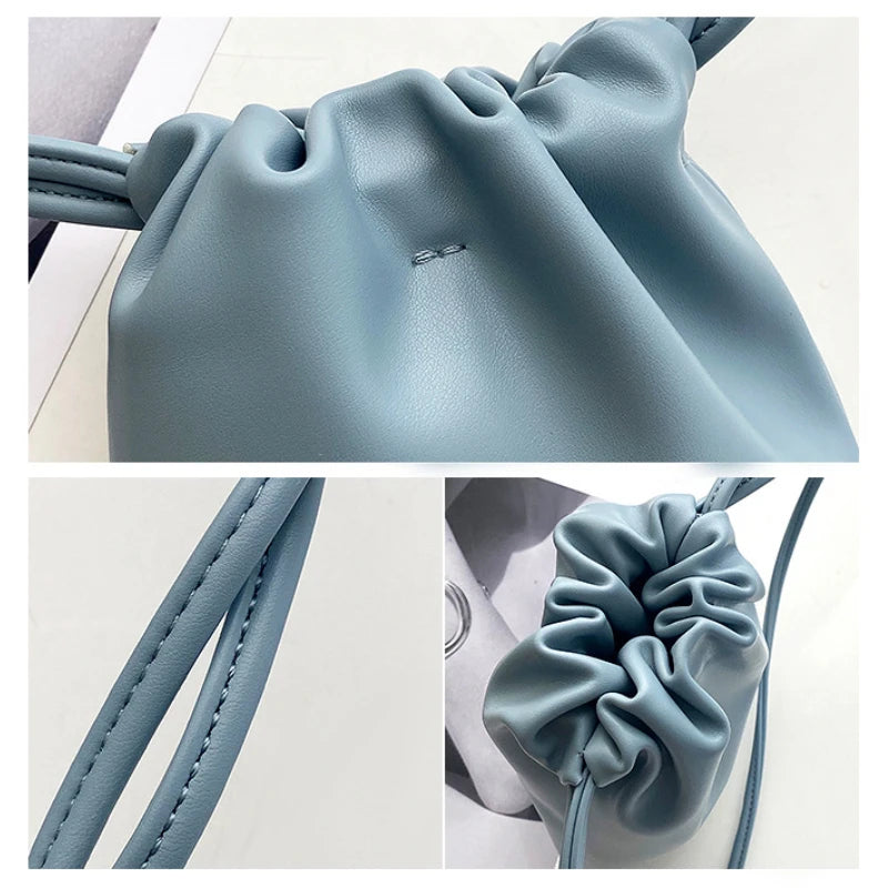 Women Handbags Female Pu Leather Shoulder Bags Large Capacity Crossbody Bags Solid Flap for Women Portable Phone Purse