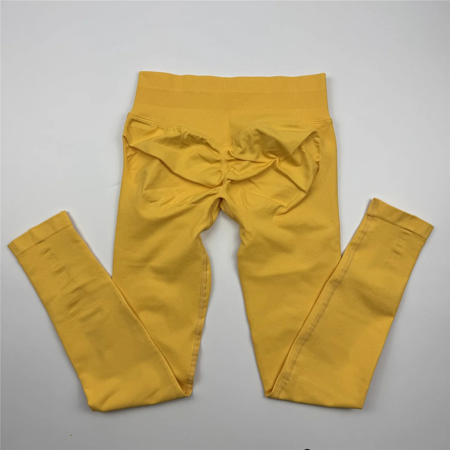 Woman Low Yoga Pants Tummy Control Squat Proof Gym Fitness Workout Scrunch Butt Tights Seamless Sports Leggings