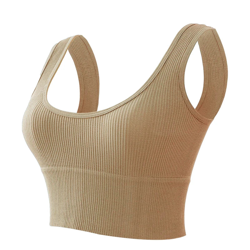 Women Tank Tops Streetwear Push Up Cropped Top for Female Padless Bralette Sexy Backless Lingerie Fashion Solid Camisole Girl