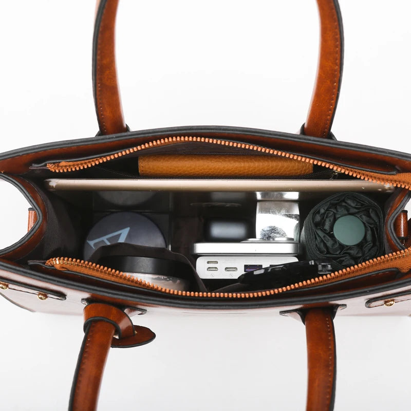 Genuine Handbags for Women 2025 New Luxury Ladies Hand Bags Female Leather Shoulder Top-Handle Crossbody Bags Casual Tote Sac