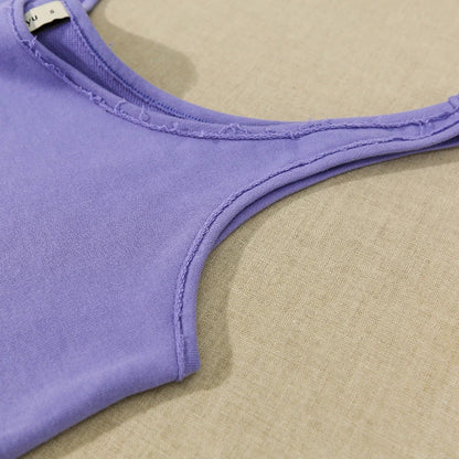 100% Cotton Tops For Women 2024 Casual Sleeveless Women Summer Top Streetwear Sexy Crop Tops Ladies Aesthetic Clothing