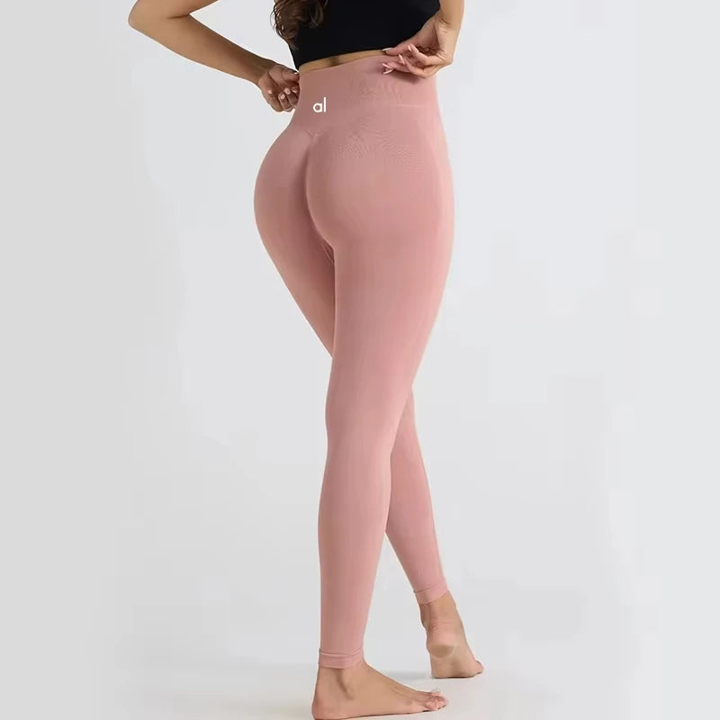 Pilates Stretch Yoga Pants Seamless Fitness Pants Yoga Pants Women's Impact Pants Sports Pants Peach Hip Leggings