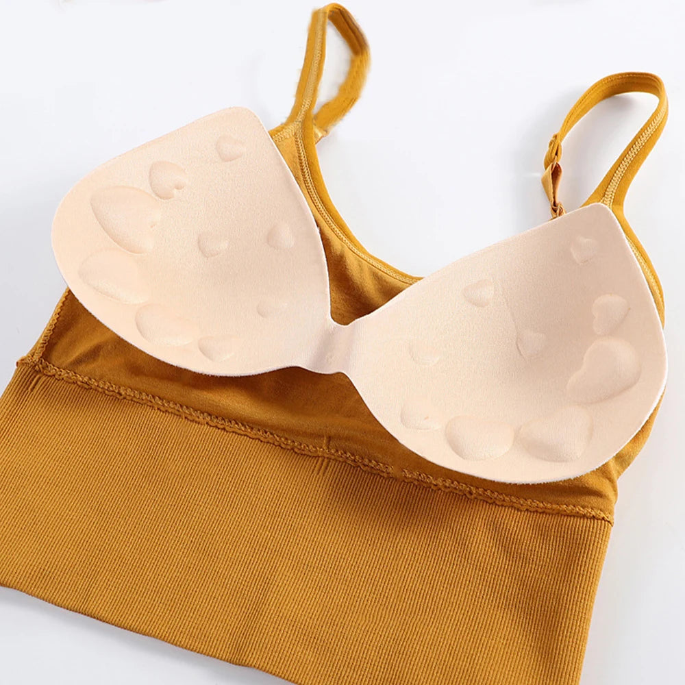 Women Sexy Tops Tube Push Up Bra Female Streetwear Sleeveless Camis Seamless Sport Lingerie Tee Crop Top Bandeau Top Tanks