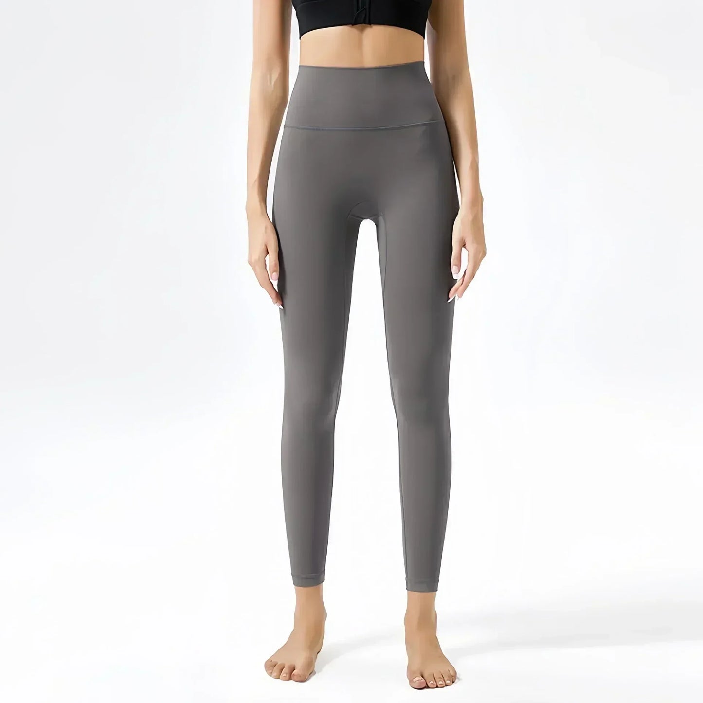 Yoga Pants No Embarrassment Line Sports Fitness Pants Tight Peach Lift Hip High Waist Nude Yoga Leggings