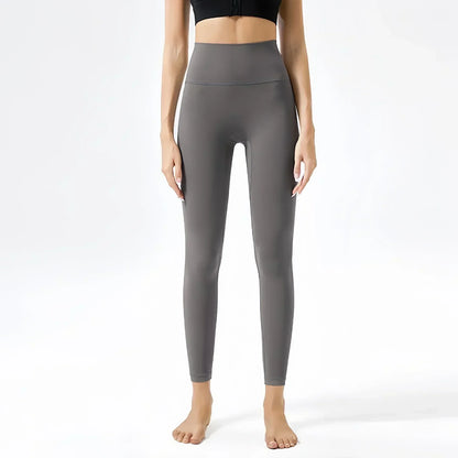 Yoga Pants No Embarrassment Line Sports Fitness Pants Tight Peach Lift Hip High Waist Nude Yoga Leggings