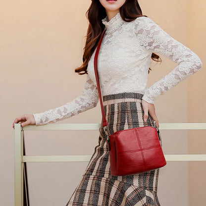 Women's Bags Retro Design Crossbody Bag Trend Quality PU Leather Bucket Shoulder Bags Small Handbags for Women