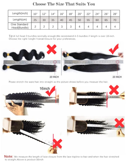 Curly Hair Bundles Brazilian Human Hair Weave 6 Bundles With Lace Closure Colored 1B/27/30/33/99J Short Hair Extension For Women