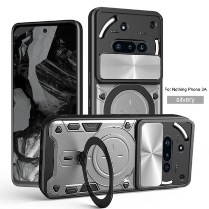 Protective Cover For Nothing Phone 3a Case With Ring Stand Holder Lens Protection Fundas Coque Capa