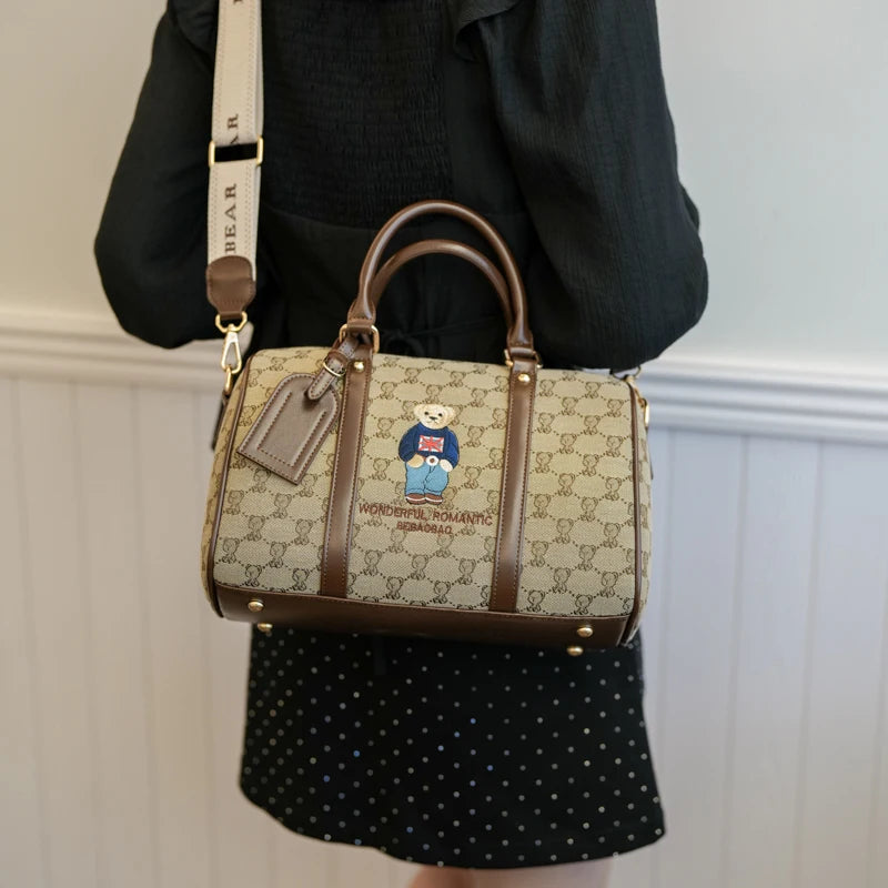 New Women Pillow Bag Large Capacity Fashion Lightweight Luggage Travel Bag Designer Retro Female Handbag Shoulder Crossbody Bags