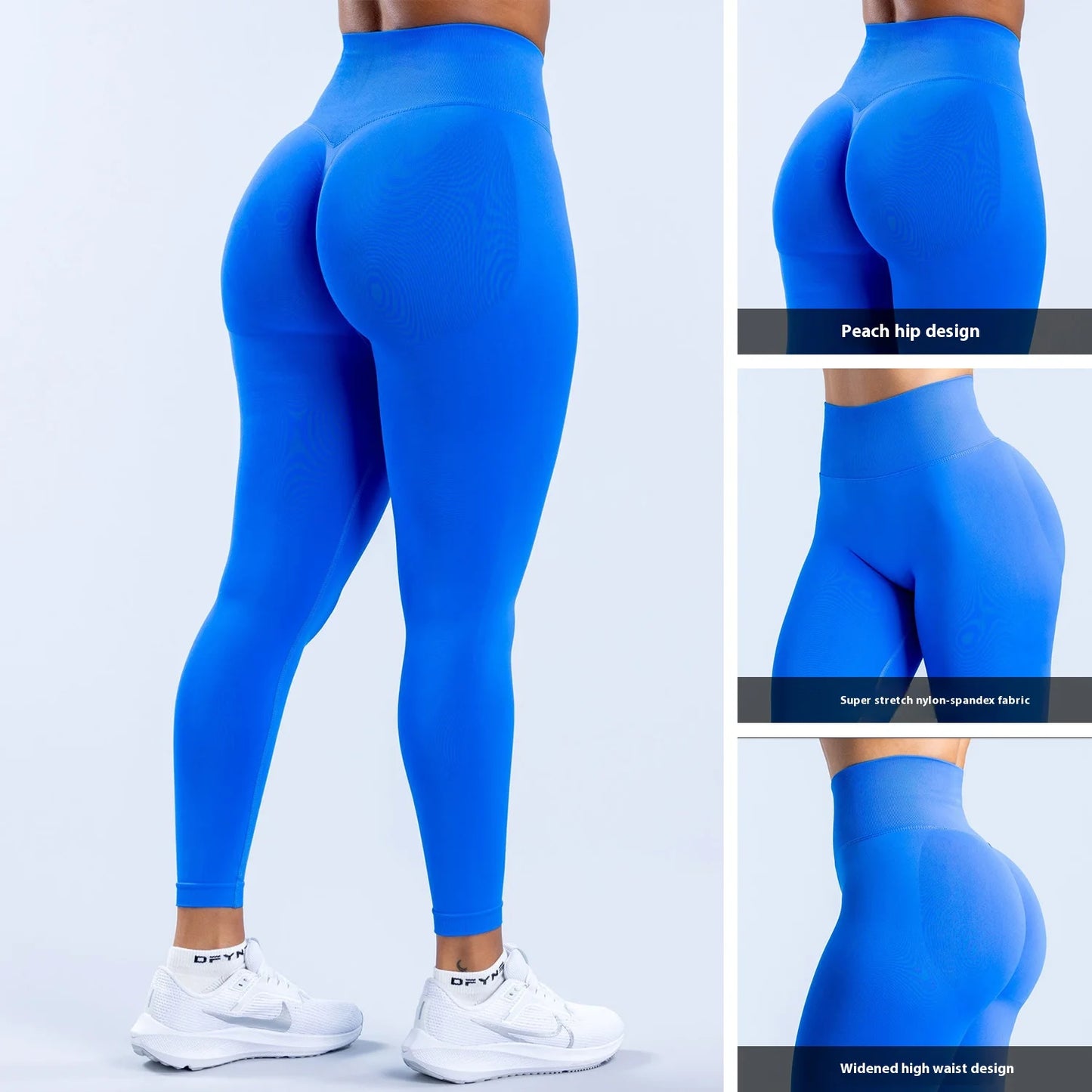 Women's Solid High Waisted Yoga Pants Butt Lifting Tummy Control Stretchy 4-Way Stretch Workout Leggings breathable Gym Fitness
