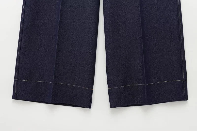 MUJER Women's Jeans Sets Woman Outfits Blue Baggy Jeans Woman High Waist Jeans for Women Suits Streetwear Jackets Denim Outfits