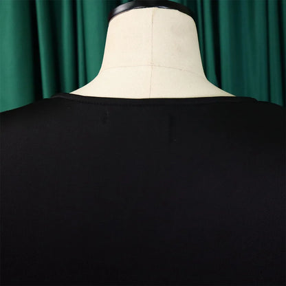 Dress Women Sexy Dresses White Round Neck Flare Sleeve Party Sheath Pleated High Waist Work Elegant Bodycon Mid Length Vestidos