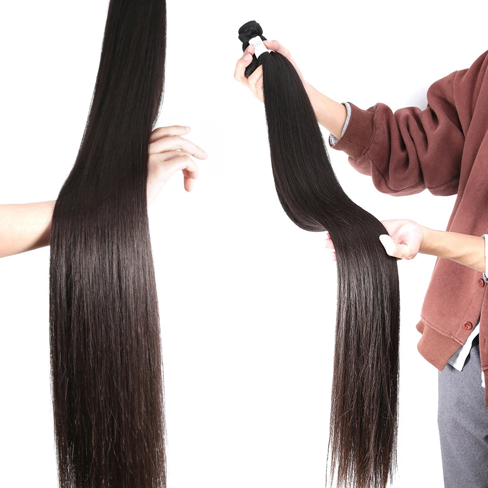 Brazilian Hair Weave Human Hair Bundles Bone Straight Raw Virgin Human Hair Extensions 3 Bundles Remy Hair Weft For Black Women
