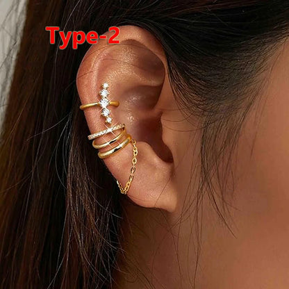 Ear Cuff Earrings for Women Non Piercing 14K Gold Plated Ear Cuff for Non Pierced Ears Clip on Cartilage Earring Dainty Earrings