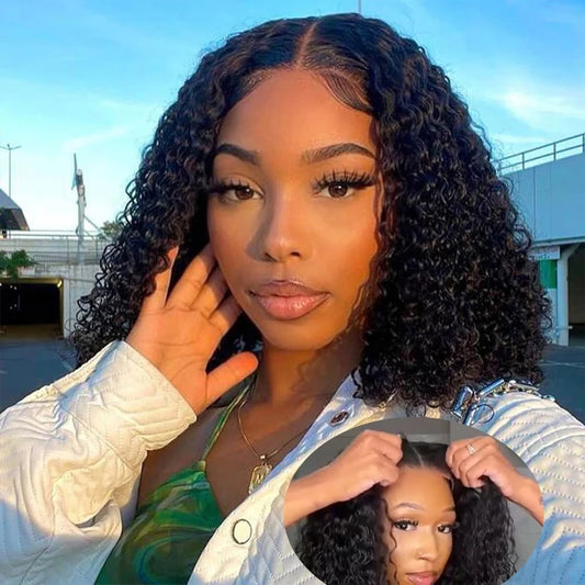 Glueless Wigs Human Hair Wear And Go Kinky Curly Lace Frontal 100% Human Hair Perruque Cheveux Humains OnSale Brazilian Raw Hair