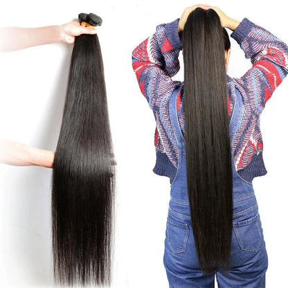 Brazilian Hair Weave Human Hair Bundles Bone Straight Raw Virgin Human Hair Extensions 3 Bundles Remy Hair Weft For Black Women
