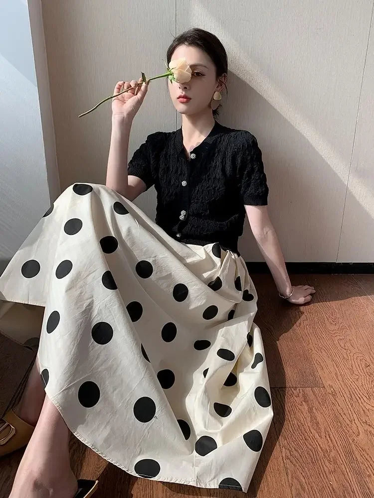 Skirts for Women Chic and Elegant High Waist New In Woman Skirt Clothing Trend 2024 Y2k Vintage A Line Casual Modest Streetwear