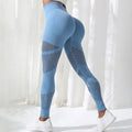 Yoga Pants High Waist Yoga Pants Sports Female Clothing Sexy Hollow Stripe Seamless Leggings Women Fitness Leggings Gym
