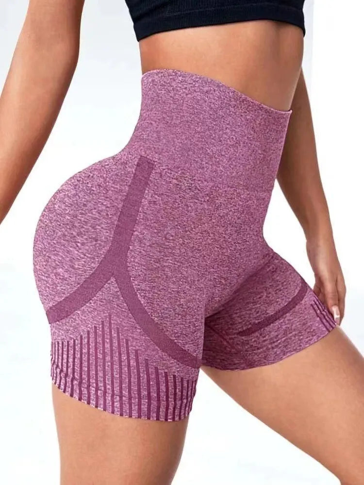 Women Yoga Shorts High Waist Workout Shorts Fitness Yoga Lift Butt Fitness Ladies Gray Yoga Gym Running Short Pants Sportswear