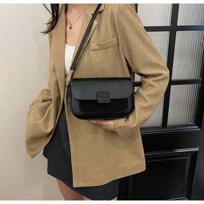 Women's Bag 2025 Autumn and Winter Simple Fashion Small Square Bag Korean Style High-Grade Fashion All-Match Casual Shoulder Bag