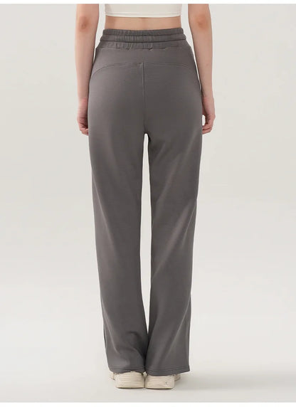 Women's Yoga Pant Autumn Winter Loose Fit Wide Leg Pants Commuting Fitness Drawstring Casual Trousers