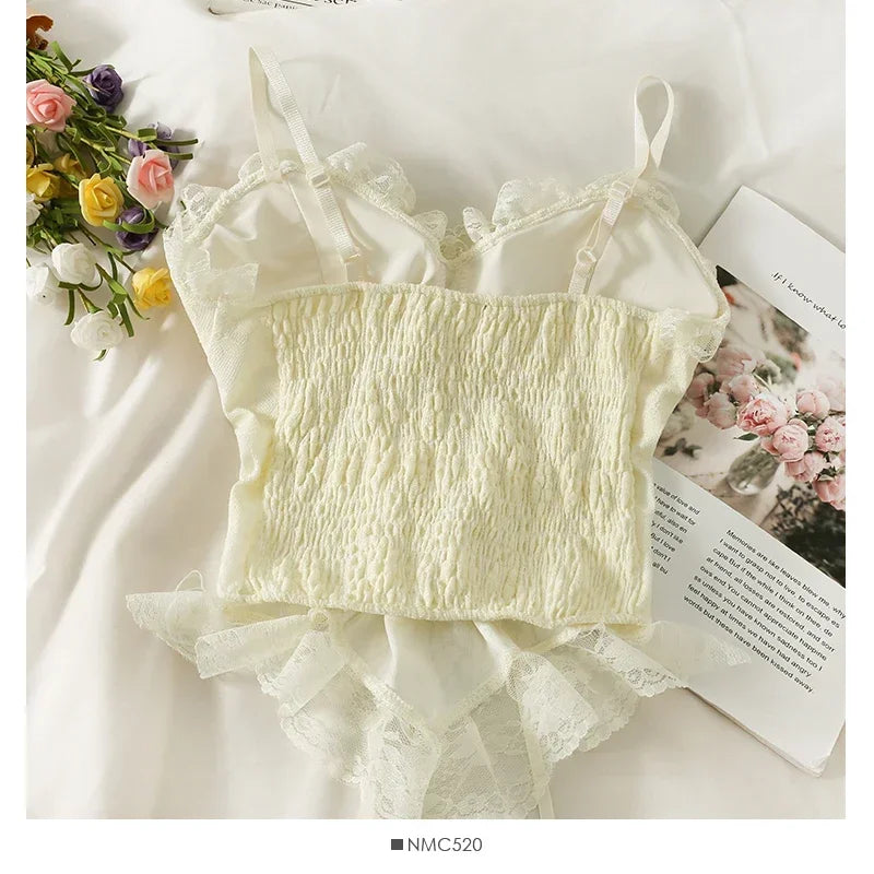 Clothes blouses sexy crop tops women corset lace bandage T-shirt camisole woman sling tank top fashion sleeveless waistcoat