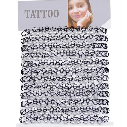 Lace Chokers Necklaces for Women Girls Ladies Vintage Flower Bead Circles Neck Jewelry Colourful Sexy Pink Black Fashion Velvet