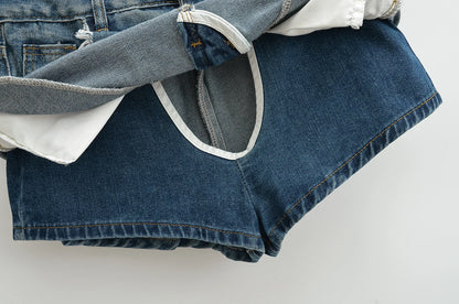 Mini skirts for women high waisted denim skirt black distressed jeans skirts womens 2024 Summer clothes blue jean skirts ripped