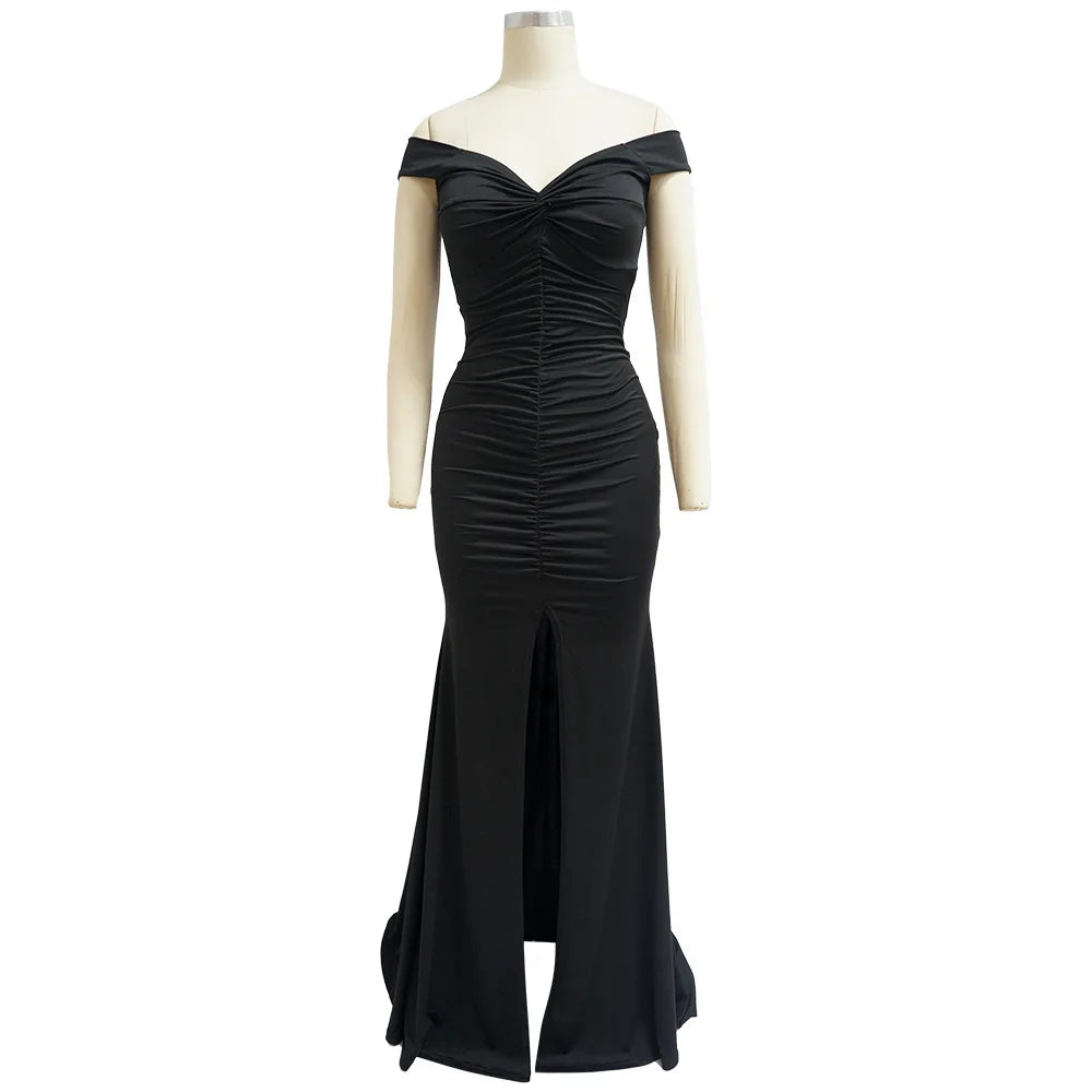 Women Long Dresses Sexy Backless Bodycon Evening Dresses Nightclub Maxi Dress Cocktail Birthday Party Welcome Prom Dress XSY039