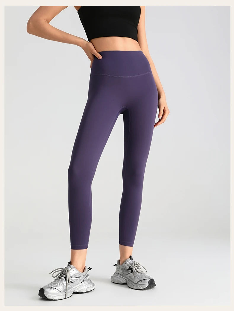 Women's Yoga Pants Gym Leggings Lady's Girl Fitness Soft touch Tights High Waist Elastic Breathable No T Line Sports Pants
