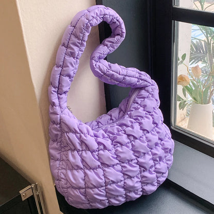 Women Crossbody Bags Quilted Pleated Ladies Shopper Bag Fashion Cloud Large Capacity Temperament Messenger Bag