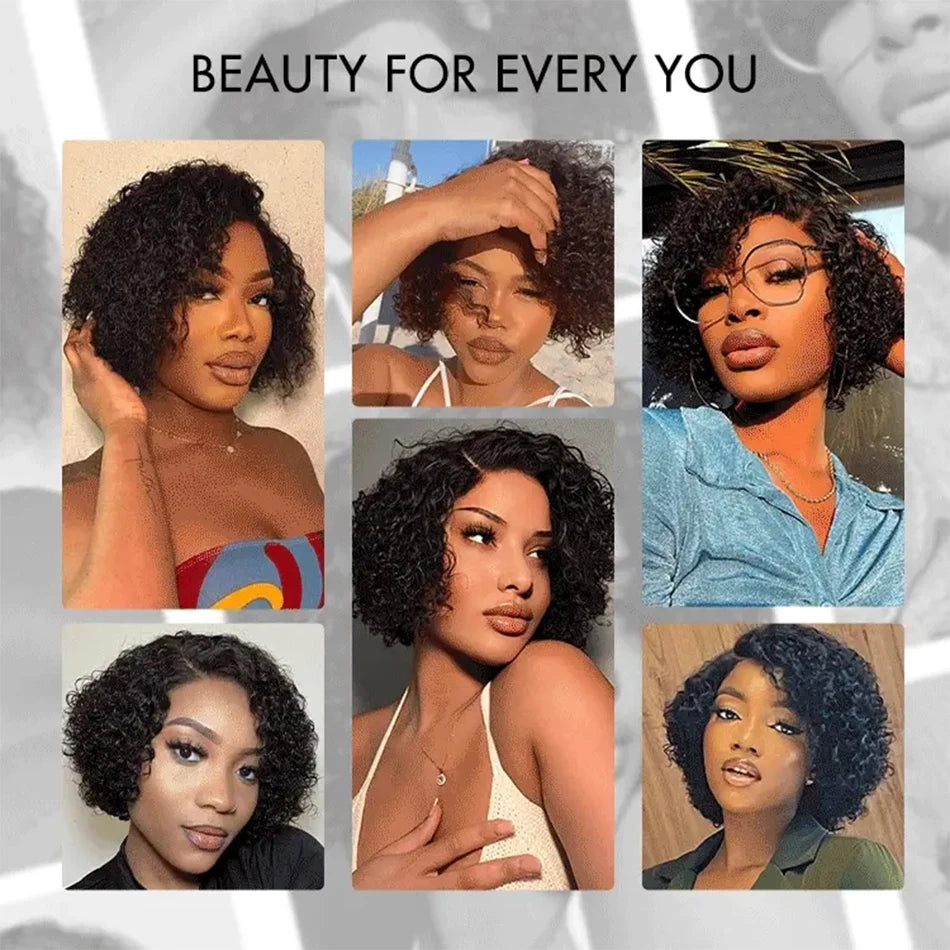 Brazilian Curly Hair Bundles 100% Human Hair Weave 1/3/6 Pieces Tissage Humain Hair Natural Remy Kinky Curly Hair Extensions