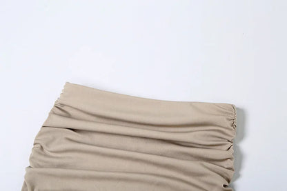 Asymmetrical Skirts For Women Y2k Clothes Solid Color Conjuntos De Falda Sexy Mujer Slim Jupe Femme Été Korean Fashion Clothing