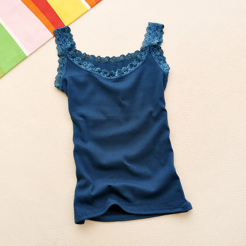 2024 Summer Top Women Sleeveless Lace Tank Top Sexy Women's T-shirt Vest Tank Tops Female Vest Tops White Black Underwear Women