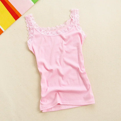 2024 Summer Top Women Sleeveless Lace Tank Top Sexy Women's T-shirt Vest Tank Tops Female Vest Tops White Black Underwear Women